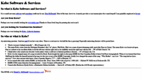 What Kebe.com website looked like in 2019 (4 years ago)
