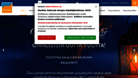 What Kalajoki.fi website looked like in 2019 (4 years ago)