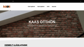 What Kaas.hu website looked like in 2019 (4 years ago)