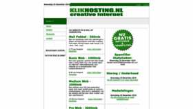 What Klikhosting.nl website looked like in 2019 (4 years ago)