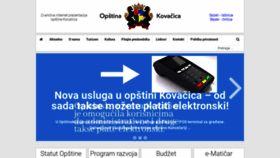 What Kovacica.org website looked like in 2019 (4 years ago)