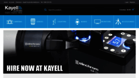 What Kayellhire.com.au website looked like in 2019 (4 years ago)