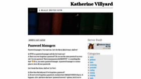 What Katherinevillyard.com website looked like in 2019 (4 years ago)