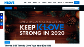 What Klove.com website looked like in 2019 (4 years ago)