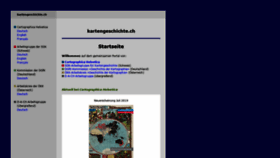 What Kartengeschichte.ch website looked like in 2019 (4 years ago)