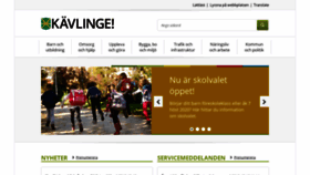 What Kavlinge.se website looked like in 2019 (4 years ago)