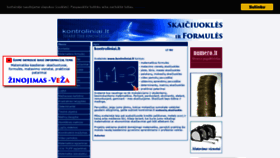 What Kontroliniai.lt website looked like in 2019 (5 years ago)