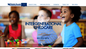 What Kindervillage.org website looked like in 2019 (4 years ago)