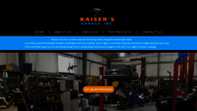 What Kaisersgarage.com website looked like in 2019 (6 years ago)