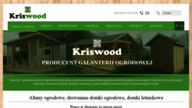 What Kriswood.pl website looked like in 2019 (4 years ago)