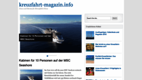 What Kreuzfahrt-magazin.info website looked like in 2019 (4 years ago)