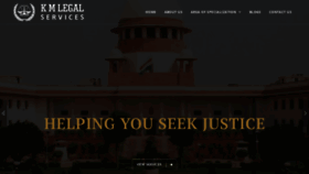 What Kmlegalservices.in website looked like in 2019 (4 years ago)