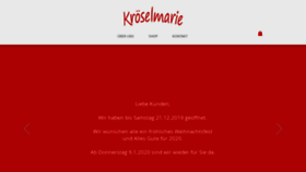 What Kroeselmarie.de website looked like in 2019 (4 years ago)