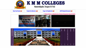 What Kmmcolleges.ac.in website looked like in 2019 (4 years ago)