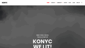What Konyc.org website looked like in 2019 (4 years ago)