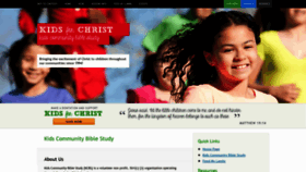 What Kidsforchristkcbs.com website looked like in 2019 (4 years ago)