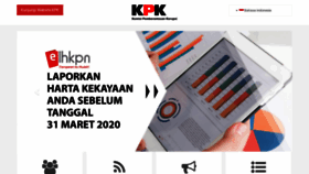 What Kpk.go.id website looked like in 2020 (4 years ago)