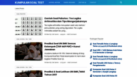 What Kumpulansoaltest.blogspot.co.id website looked like in 2020 (4 years ago)