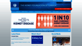 What Kidney.ca website looked like in 2020 (4 years ago)