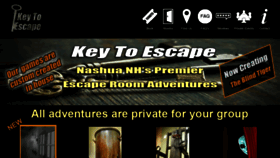 What Keytoescape.com website looked like in 2020 (4 years ago)