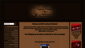 What Kdkcountryprimitives.com website looked like in 2020 (4 years ago)