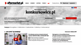 What Konkursowicz.pl website looked like in 2020 (5 years ago)