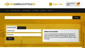 What Kfzgebrauchtteile24.de website looked like in 2020 (4 years ago)
