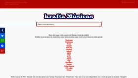 What Krafta-musicas.co website looked like in 2020 (4 years ago)