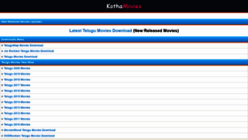 What Kothamovies.com website looked like in 2020 (5 years ago)