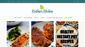 What Kristineskitchenblog.com website looked like in 2020 (4 years ago)