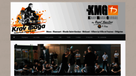 What Kravmaga-kmg.be website looked like in 2020 (4 years ago)
