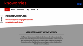 What Knoworries.nl website looked like in 2020 (4 years ago)