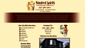 What Kindredspiritsveterinaryhospital.com website looked like in 2020 (4 years ago)