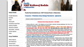 What Krolowarodzin.pl website looked like in 2020 (4 years ago)