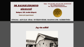 What Kispestikozjegyzo.hu website looked like in 2020 (4 years ago)