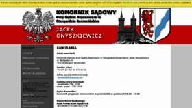 What Komornikstargard.com website looked like in 2020 (4 years ago)