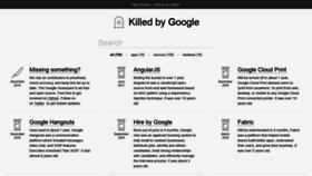 What Killedbygoogle.com website looked like in 2020 (4 years ago)