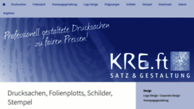 What Kreaft.de website looked like in 2020 (4 years ago)