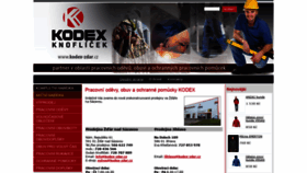 What Kodex-zdar.cz website looked like in 2020 (4 years ago)