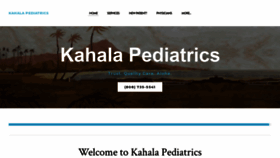 What Kahalapediatrics.com website looked like in 2020 (4 years ago)
