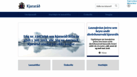 What Kjararad.is website looked like in 2020 (4 years ago)