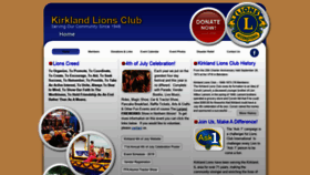 What Kirklandlions.org website looked like in 2020 (4 years ago)