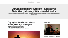 What Kontakty-z-dzieckiem.pl website looked like in 2020 (4 years ago)