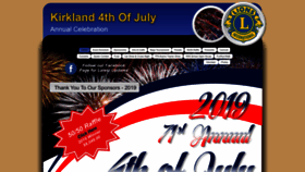 What Kirkland4thofjuly.com website looked like in 2020 (4 years ago)