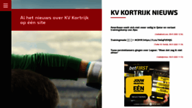 What Kvknieuws.be website looked like in 2020 (5 years ago)