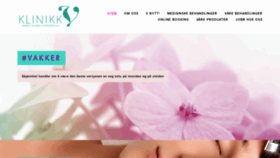 What Klinikkv.no website looked like in 2020 (4 years ago)