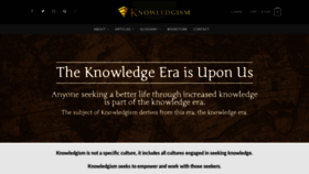What Knowledgism.com website looked like in 2020 (4 years ago)