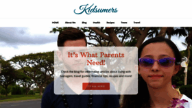 What Kidsumers.ca website looked like in 2020 (4 years ago)