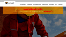 What Kivitelezoifelelosseg.hu website looked like in 2020 (4 years ago)