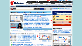 What Kabutan.jp website looked like in 2020 (4 years ago)